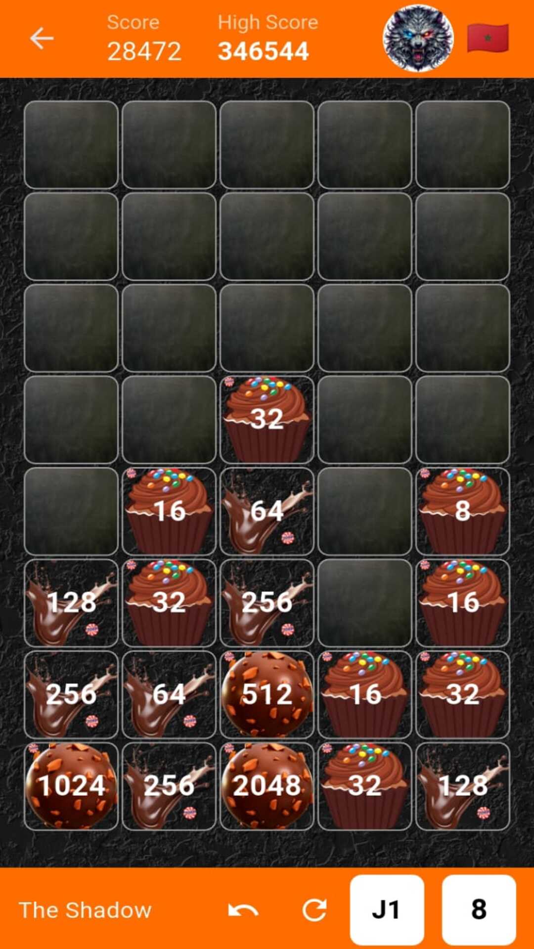 Gameplay showing unique mechanics and blocks merging